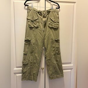 Free People Tahiti Low Rise Crop Cargo Pants